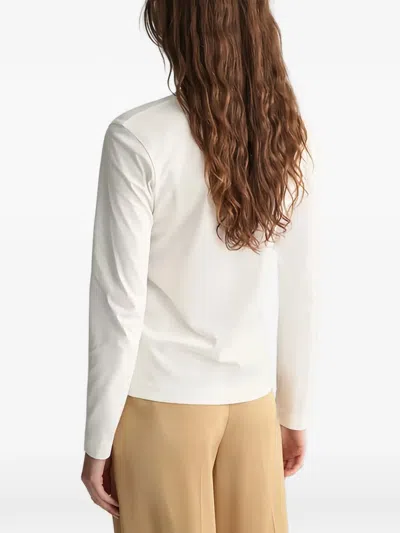 Gant Shield Long-sleeve T-shirt In White