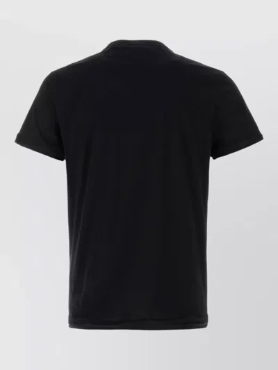 Prada Black Crew Neck T-shirt In Black