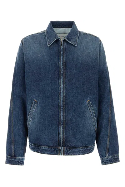 Givenchy Denim Jacket Collared Design Front Pockets In Blue