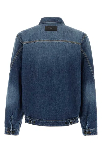 Givenchy Denim Jacket Collared Design Front Pockets In Blue