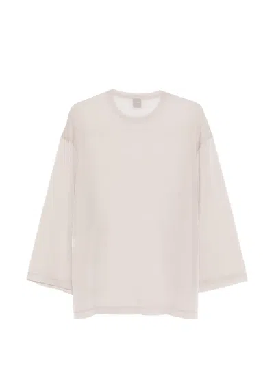 Alysi Panelled Long-sleeve Top In Neutral