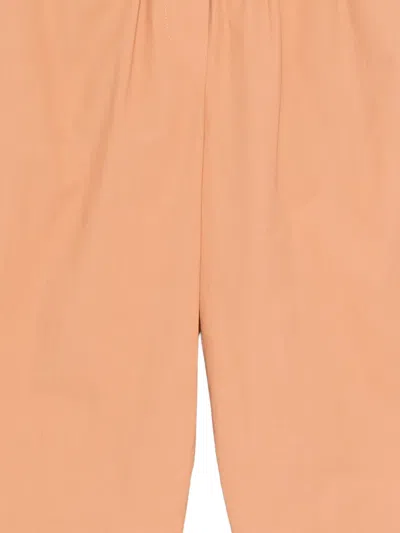 Alysi Elasticated Straight Trousers In Orange
