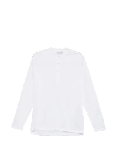 Tokyo James Button-up T-shirt In White