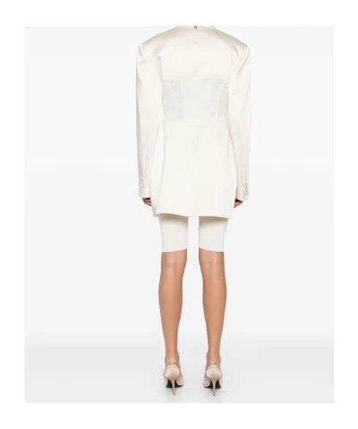 Giuseppe Di Morabito Lace-overlay Jacket In Gray