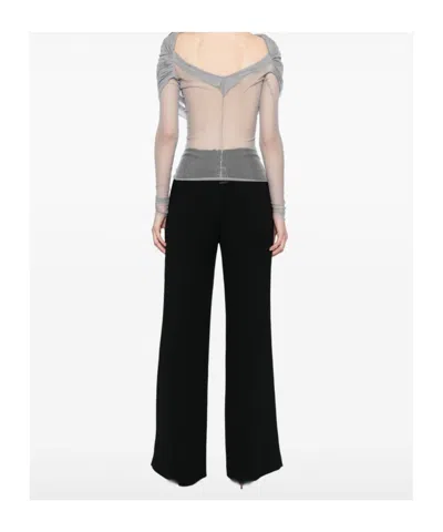 Christopher Esber Veiled Silk Top In White