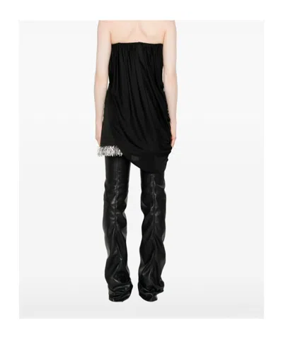 Giuseppe Di Morabito Draped Strapless Top In Black