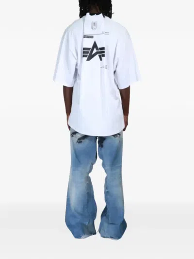 Prototypes X Alpha Industries Logo-print T-shirt In White
