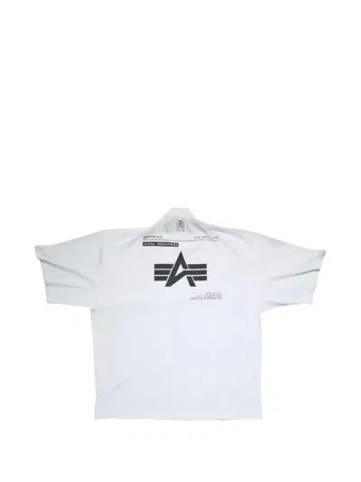 Prototypes X Alpha Industries Logo-print T-shirt In White