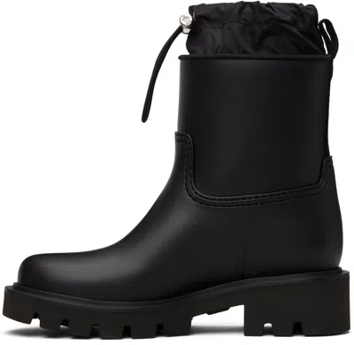 Moncler Stylish High-top Mini Boots With Drawstring Fastening 20 Cm In Animal Print
