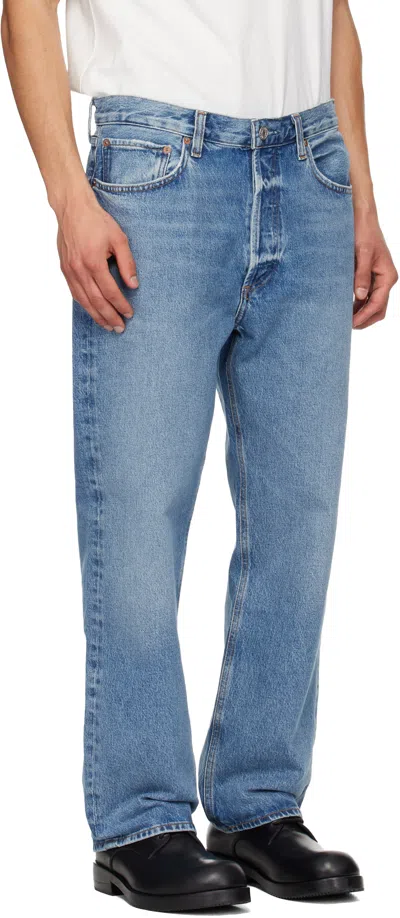 Agolde Blue 90's Jeans In Blue