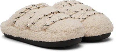Moon Boot Mb Teddy Slipper Slipper-mule In Beige Shearling In Brown
