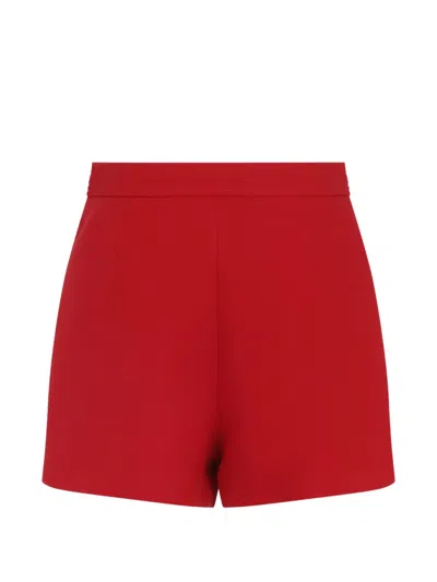 Valentino High Waisted Shorts Featuring Gold Tone Detail In Blue