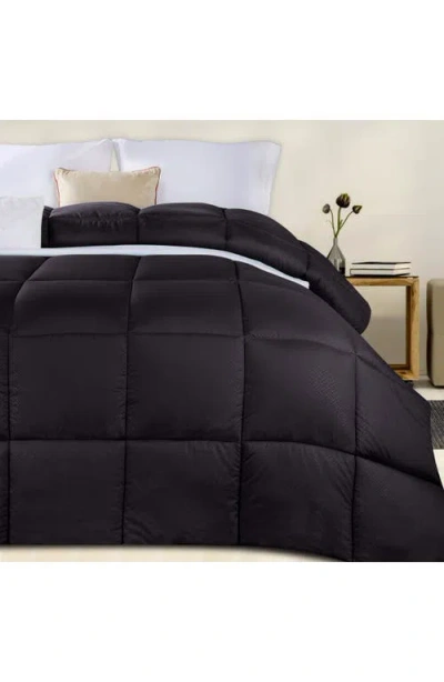 Superior Reversible Down Alternative Comforter In Black
