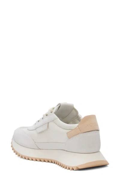 Moncler Pacey2 Sneaker In White Canvas And Leather In White