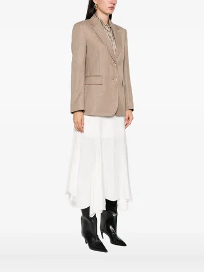 Max Mara Two-button Blazer In Neutral