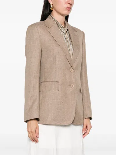 Max Mara Two-button Blazer In Neutral