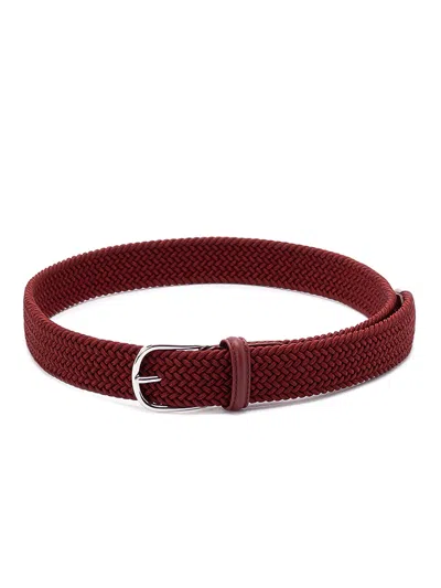 Anderson's Elastic Woven Belt In Red