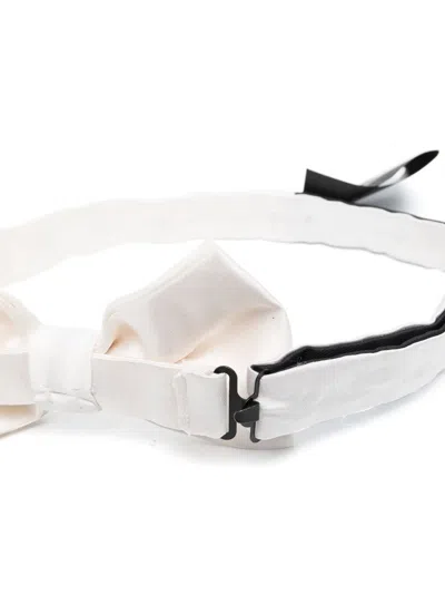 Corneliani Silk Bow Tie In White
