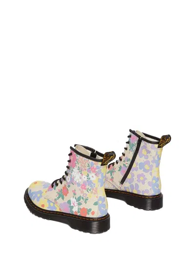 Dr. Martens Beige Boots In Multi
