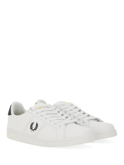 Fred Perry Leather Sneaker In White
