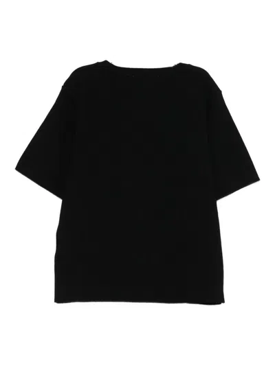 Laneus Short-sleeved Pullover In Black