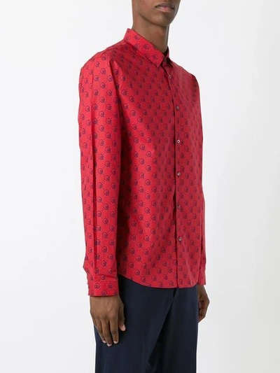 Shop Gucci Ghost Duke Shirt - Red