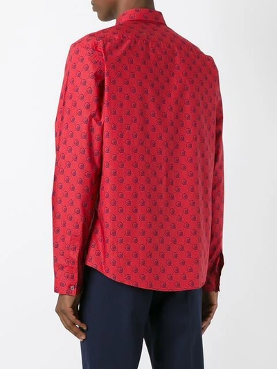 Shop Gucci Ghost Duke Shirt - Red