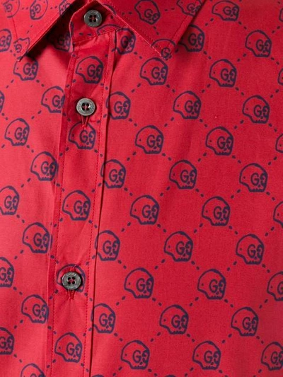Shop Gucci Ghost Duke Shirt - Red