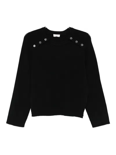 Liu •jo Liu Jo White Sweaters Black In Black