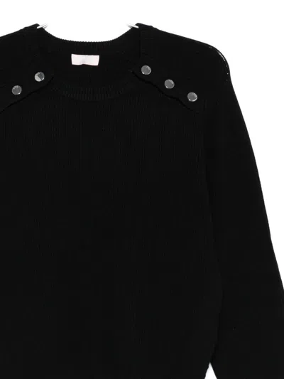 Liu •jo Liu Jo White Sweaters Black In Black