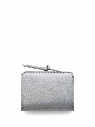 Marc Jacobs Silver Wallet In Silver