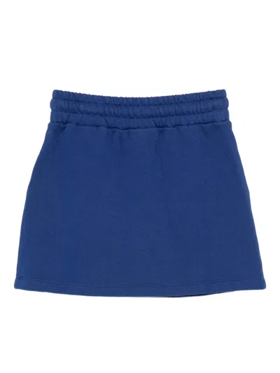 Off-white Drawstring Mini Skirt In Blue