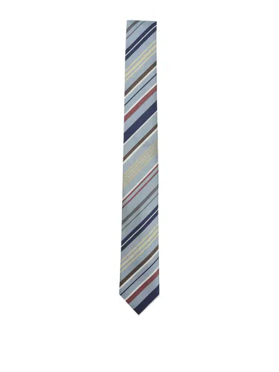 Paul Smith Tie Regular Shape Diagonal Stripe Design In Multi