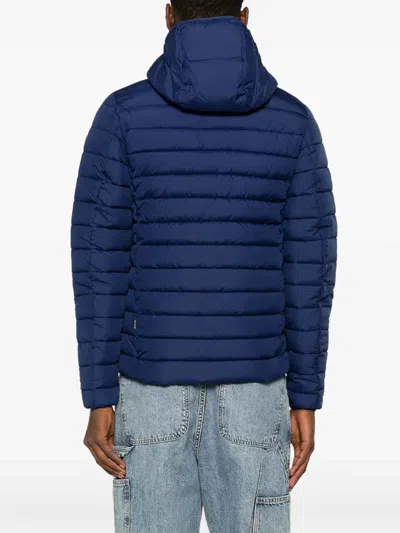 Save The Duck Juncus Hooded Jacket Eclipse Blue In Blue