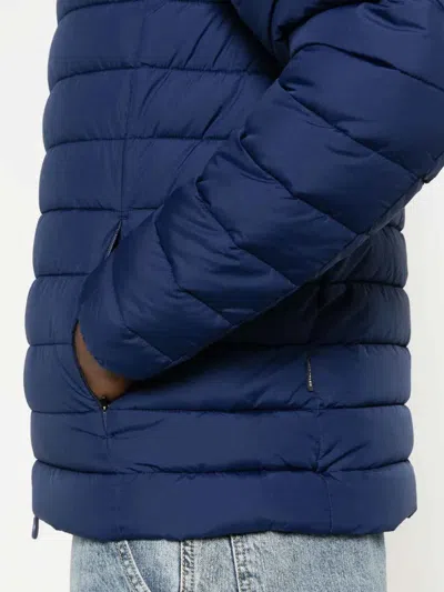 Save The Duck Juncus Hooded Jacket Eclipse Blue In Blue