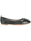 Marc Jacobs Cleo Studded Leather Ballerina Flats In Black