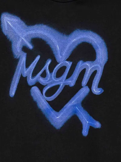 Msgm Maxisweatshirt In Black