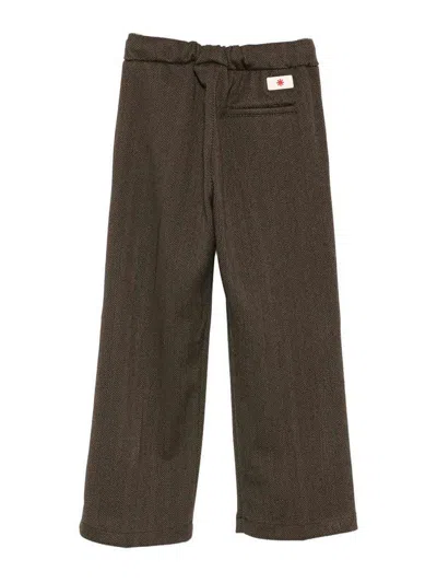 Manuel Ritz Drawstring Pants In Brown