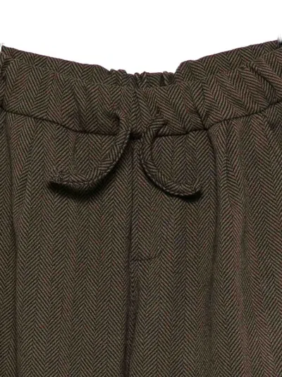 Manuel Ritz Drawstring Pants In Brown