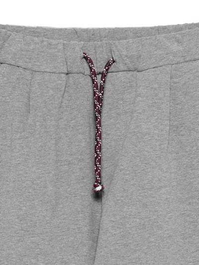 Manuel Ritz Drawstring Pants In Gray