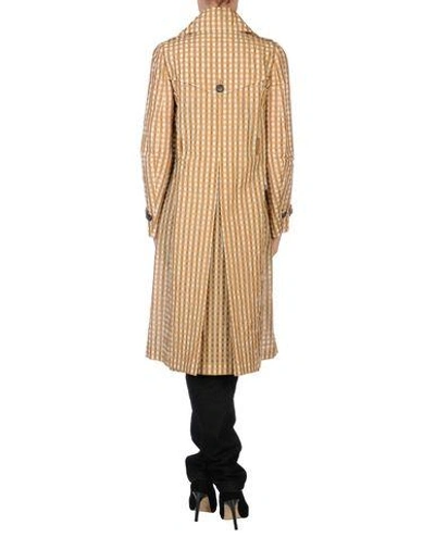 Shop Dsquared2 Overcoats In Khaki