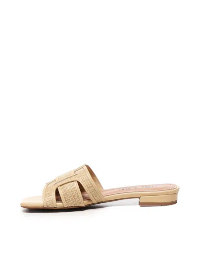 Bibi Lou Holly Flat Slides In Nude