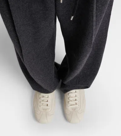 Prada Montecarlo Re-edition 2005 Sneaker Aus Montecarlo-nappaleder In White