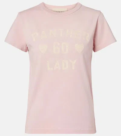 Valentino Garavani Printed Cotton T-shirt Clothing In Pink