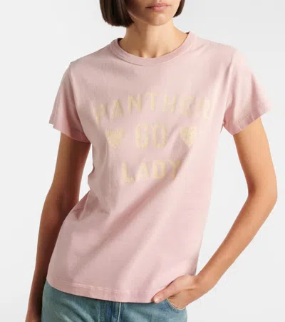 Valentino Garavani Printed Cotton T-shirt Clothing In Pink