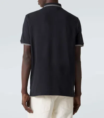 Stone Island Mens Black Brand-patch Regular-fit Stretch-cotton Polo Shirt Xl In Black