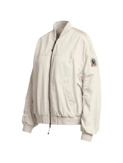 Parajumpers Ruched Bomber Jacket In Neutral