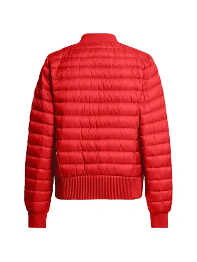 Parajumpers Quilted Zip Jacket In Red