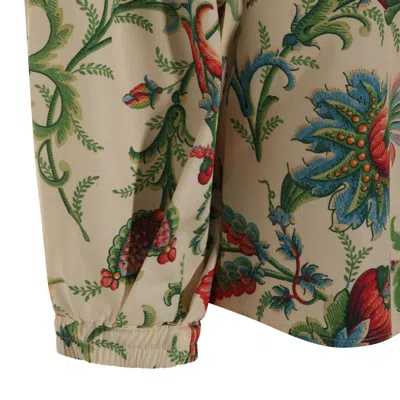 Etro Floral Cotton Blouse Shirt And Blouse Multicolor