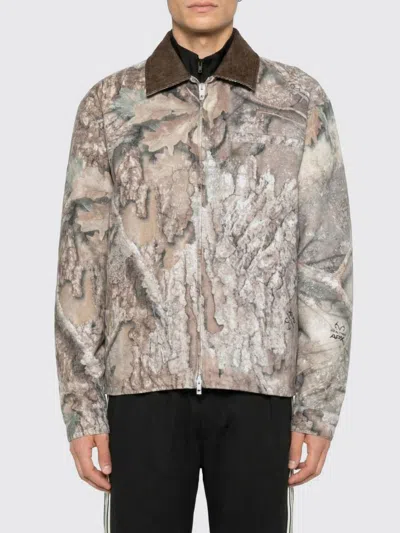 Represent Mens Tree-graphic Print Camouflage Cotton Trucker Jacket In Multi